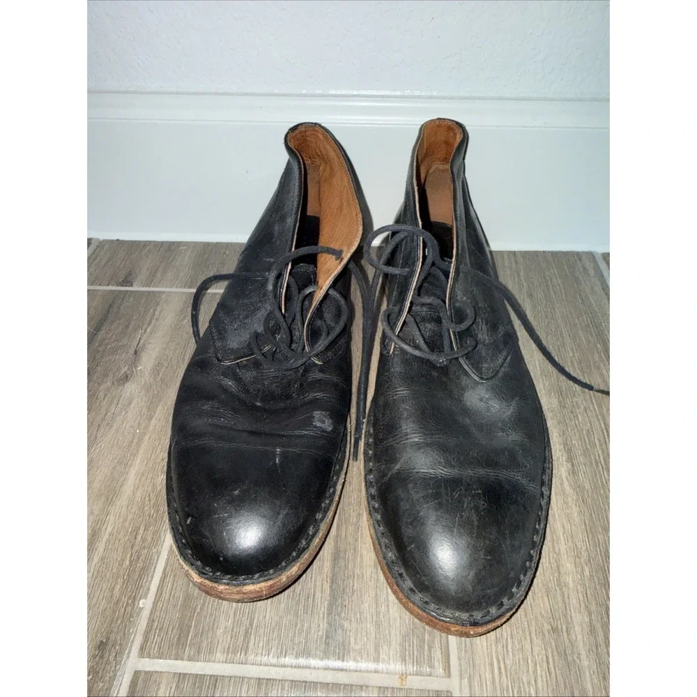 Frye Men's Laced Up Chukka Boots Size 10 Black Leather